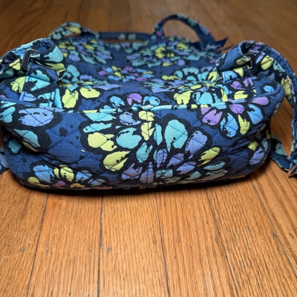 Vera Bradley Blue and Yellow Floral Backpack - Picture 11 of 14